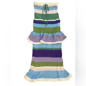 SHEIN Colorful Striped Maxi Skirt